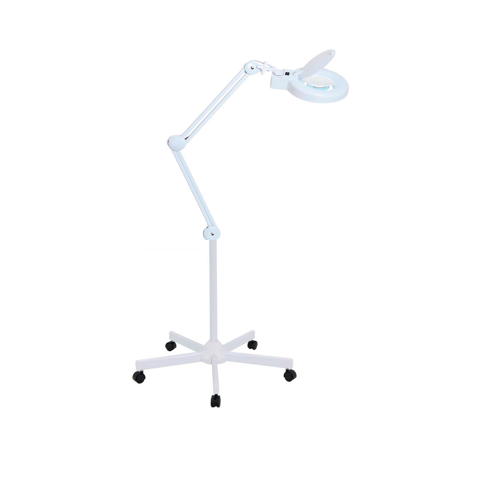 Лампа лупа Med-Mos 9001LED (9001LED) бестеневая, на штативе (FS2), с РУ, 60 светодиодов
