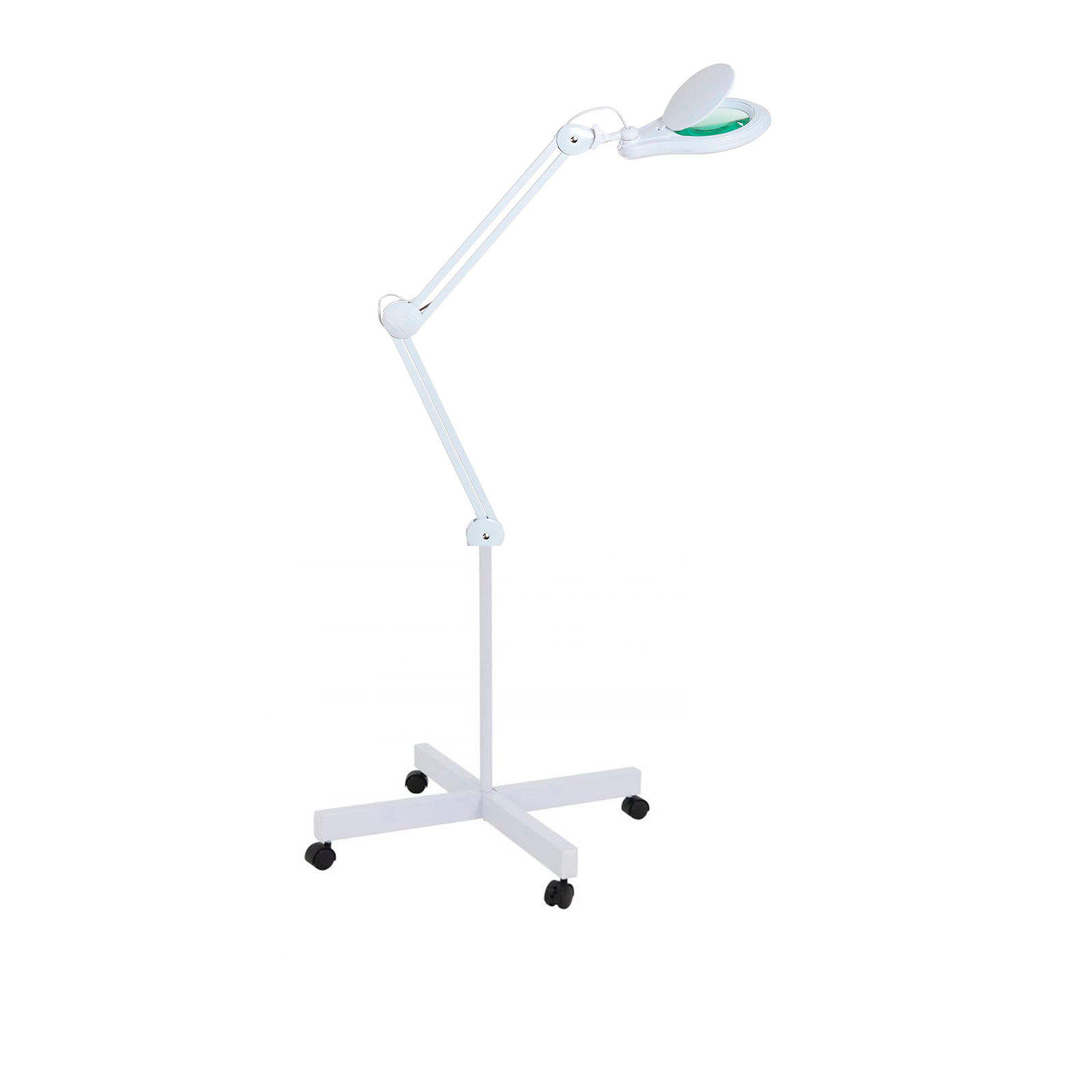 Лампа лупа Med-Mos 9003LED (9003LED-D) бестеневая, на штативе (FS1), с РУ, с регулировкой, 60 светодиодов