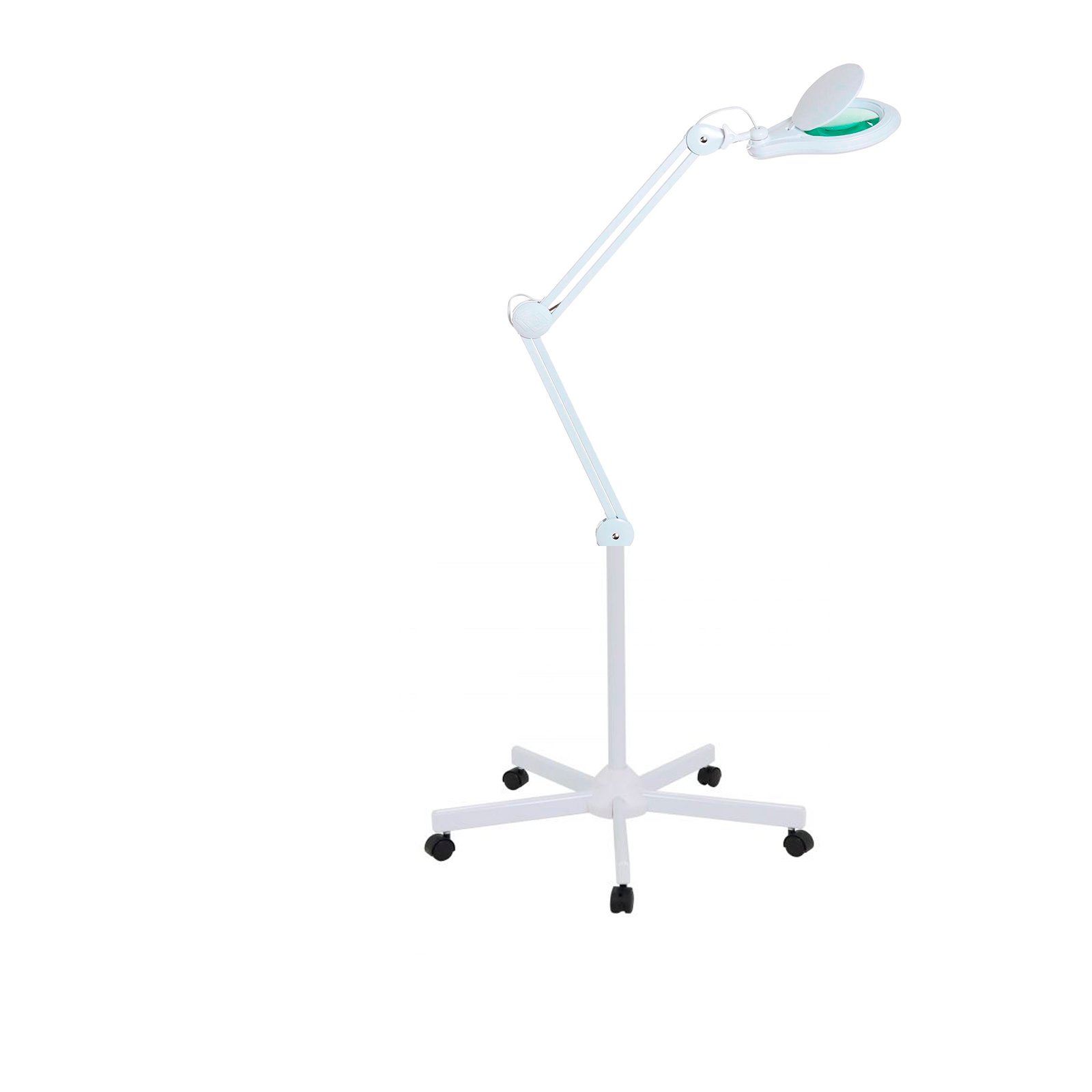 Лампа лупа Med-Mos 9003LED (9003LED-D) бестеневая, на штативе (FS2), с РУ, с регулировкой, 60 светодиодов
